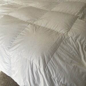 Pacific Coast Quilted Down Comforter Duvet Insert 83"x86" Full/Queen Size White